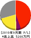 渡辺建設工業 損益計算書 2010年9月期
