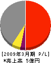日本建鐵環境エンジニアリング 損益計算書 2009年3月期