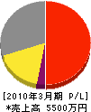中島塗装工業 損益計算書 2010年3月期