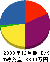 東愛建設 貸借対照表 2009年12月期