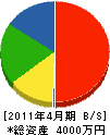 片岡興業 貸借対照表 2011年4月期