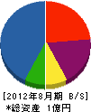 澤建築 貸借対照表 2012年8月期