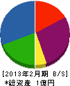 庄木興業 貸借対照表 2013年2月期