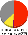 松江建設工業 損益計算書 2008年6月期