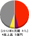 松田建設 損益計算書 2012年6月期