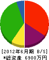 平成道路 貸借対照表 2012年6月期