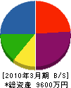 渡辺冷暖設備 貸借対照表 2010年3月期