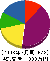 田勢 貸借対照表 2008年7月期
