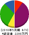 石川土木 貸借対照表 2010年5月期