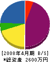 佐藤塗装工業 貸借対照表 2008年4月期
