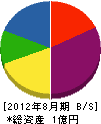 小沢電業所 貸借対照表 2012年8月期