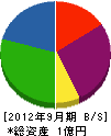須賀 貸借対照表 2012年9月期