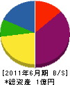 加藤材木店 貸借対照表 2011年6月期