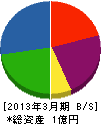 富士見工業 貸借対照表 2013年3月期