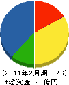松本テクニコ 貸借対照表 2011年2月期