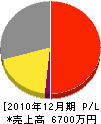 金沢工業所 損益計算書 2010年12月期