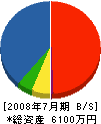 乗松工務店 貸借対照表 2008年7月期