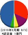川村建築 貸借対照表 2010年8月期
