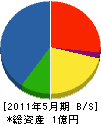 志村工業 貸借対照表 2011年5月期