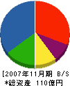 谷川建設 貸借対照表 2007年11月期