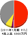 上田建設 損益計算書 2011年1月期