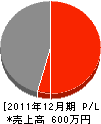 藤井組 損益計算書 2011年12月期