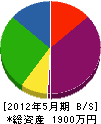 松尾電機商会 貸借対照表 2012年5月期