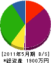 松尾電機商会 貸借対照表 2011年5月期