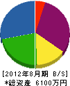 マルフジ竹田商会 貸借対照表 2012年8月期