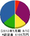 丸栄＊橋工業 貸借対照表 2012年5月期