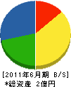 香川産業 貸借対照表 2011年6月期