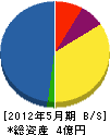 小山内組 貸借対照表 2012年5月期