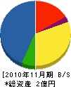 宮川屋根工業 貸借対照表 2010年11月期