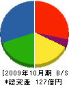 西井塗料産業 貸借対照表 2009年10月期