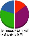 犬山建設 貸借対照表 2010年5月期