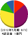 中庄工場 貸借対照表 2012年5月期