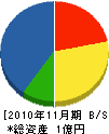 岡田工務店 貸借対照表 2010年11月期