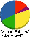 沖縄クリーン工業 貸借対照表 2011年6月期