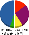 早川建設 貸借対照表 2010年1月期