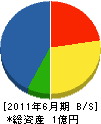小阪組 貸借対照表 2011年6月期