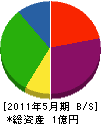 松栄工業 貸借対照表 2011年5月期
