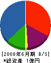 吉井鉄工所 貸借対照表 2008年6月期