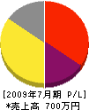 神奈川帆布商会 損益計算書 2009年7月期