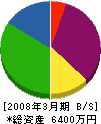 大晃電気工業 貸借対照表 2008年3月期
