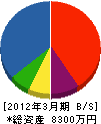彦島建設 貸借対照表 2012年3月期