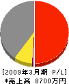 渡辺工務店 損益計算書 2009年3月期