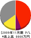 宮崎組 損益計算書 2009年11月期