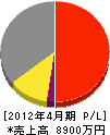 木村電気 損益計算書 2012年4月期