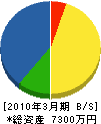 坂本水道工業 貸借対照表 2010年3月期