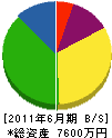 イエヅカ建工 貸借対照表 2011年6月期
